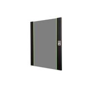 DIGITUS Porte de Rechange en Verre pour Armoire réseau Unique - 16 U - Compatible avec DN-19 16-U-SW, DN-19 16U-6/6-SW, DN-19 16-U-3-SW - avec Serrure et clé - Verre de sécurité - Noir