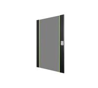 DIGITUS Porte de Rechange en Verre pour Armoire réseau Unique - 20 U - Compatible avec DN-19 20-U-SW, DN-19 20U-6/6-SW, DN-19 20-U-3-SW - avec Serrure et clé - Verre de sécurité - Noir