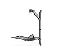 Digitus Poste de travail flexible debout/assis, Support de moniteur
