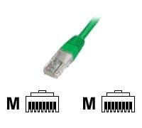 DIGITUS Câble LAN Cat 5e - 0,5m - RJ45 Câble réseau - U/UTP Non blindé - Compatible Cat-6 & Cat-5 - Vert