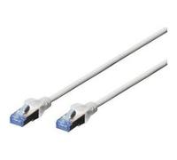 DIGITUS Premium - Cordon de raccordement - RJ-45 (M) pour RJ-45 (M) - 1 m - SFTP - CAT 5e - démarré - gris G