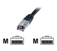 DIGITUS Premium - Cordon de raccordement - RJ-45 (M) pour RJ-45 (M) - 1 m - SFTP - CAT 5e - démarré - noir G