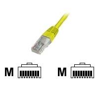 DIGITUS Premium - Cordon de raccordement - RJ-45 (M) pour RJ-45 (M) - 1 m - UTP - CAT 5e - démarré - jaune