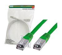 DIGITUS Premium - Cordon de raccordement - RJ-45 (M) pour RJ-45 (M) - 3 m - SFTP - CAT 5e - démarré - vert