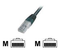 DIGITUS Premium - Cordon de raccordement - RJ-45 (M) pour RJ-45 (M) - 3 m - UTP - CAT 5e - démarré - noir