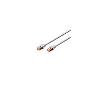 DIGITUS Premium - Cordon de raccordement - RJ-45 (M) pour RJ-45 (M) - 5 m - SFTP - CAT 6 - démarré, sans crochet - gris