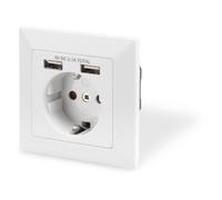 Digitus Prise de courant avec 2 ports USB