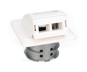 Digitus Prise murale encastrée pour fibre optique FTTH, pour adaptateur SC/LC