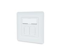 Digitus Prise réseau CAT 6A Classe Ea, de conception compatible, blindée, montage encastré