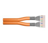 DIGITUS Professional - Câble en vrac - 500 m - SFTP, PiMF - CAT 7 - IEEE 802.5/IEEE 802.3 - sans halogène, colonne montante, solide - orange, RAL 2000