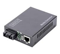 DIGITUS Professional Convertisseur de média, Fast Ethernet, RJ45 à SC, Multimode, jusqu'à 2 km