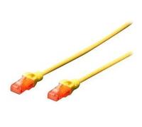 CAT 6 U-UTP patch cord, Cu, LSZH AWG 26/7, length 5 m, color yellow