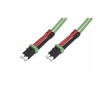 Digitus Câble fibre optique DK-2533-10-5 – OM5 50/125 LC‑LC Duplex 10 m – Vert citron