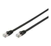 DIGITUS Professional - Cordon de raccordement - RJ-45 (M) pour RJ-45 (M) - 10 m - SFTP - CAT 6 - démarré, extérieur, sans crochet - noir