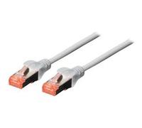 DIGITUS Professional - Cordon de raccordement - RJ-45 (M) pour RJ-45 (M) - 20 m - SFTP - CAT 6 - démarré, sans halogène, sans crochet - gris