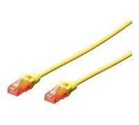 DIGITUS Professional - Cordon de raccordement - RJ-45 (M) pour RJ-45 (M) - 3 m - UTP - CAT 6e - démarré, sans crochet - jaune