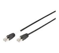 DIGITUS Professional - Cordon de raccordement - RJ-45 (M) pour RJ-45 (M) - 5 m - SFTP - CAT 6 - démarré, extérieur, sans crochet - noir G
