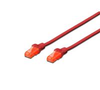 CAT 6, U-UTP patch cord, PVC AWG 26/7, length 5 m, color red