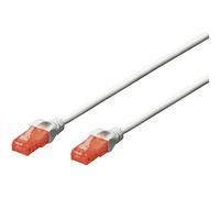 DIGITUS Professional - Cordon de raccordement - RJ-45 (M) pour RJ-45 (M) - 5 m - UTP - CAT 6e - sans halogène, moulé, sans crochet - blanc
