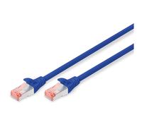 DIGITUS Professional - Cordon de raccordement - RJ-45 (M) pour RJ-45 (M) - SFTP - CAT 6 - démarré, sans halogène, sans crochet - bleu