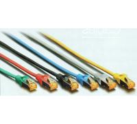 DIGITUS Professional - Cordon de raccordement - RJ-45 (M) pour RJ-45 (M) - SFTP - CAT 6a - démarré, sans halogène, sans crochet - gris