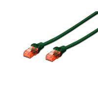 DIGITUS Professional - Cordon de raccordement - RJ-45 (M) pour RJ-45 (M) - UTP - CAT 6 - démarré, sans crochet - vert