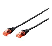 DIGITUS Professional - Cordon de raccordement - RJ-45 (M) pour RJ-45 (M) - UTP - CAT 6 - IEEE 802.3 - sans halogène, moulé, sans crochet - gris