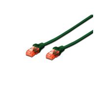 DIGITUS Professional - Cordon de raccordement - RJ-45 (M) pour RJ-45 (M) - UTP - CAT 6e - démarré, sans crochet - vert