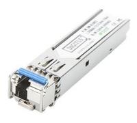 DIGITUS Module SFP Gigabit - 1,25 Gbit/s - Compatible HP & HP Aruba - Mini GBIC - pour Fibre Optique monomode - LC Simplex - Bidirectionnel - TX1310/RX1550nm - Portée 20 km - Plug & Play