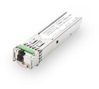 DIGITUS Professional DN-81004-01 Module SFP BiDi WDM 1.25 Gbps, jusqu'à 20km avec support DDM, monomode, connecteur LC simplex 1000Base-LX, Tx1550nm/Rx1310nm