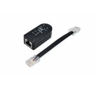 DIGITUS Convertisseur de média - SFP Port - Gbit Ethernet - RJ45 / SFP 1000Base-LX - Avec PoE Injector - Noir