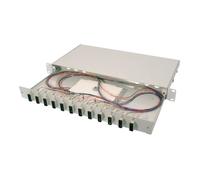 DIGITUS Professional DN-96320-3 - Boîtier d'épissures - 1U - 19" - 12 ports