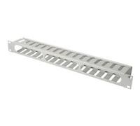 1U cable management cage detachable rear plate, 44x483x68 mm, grey