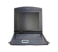 Digitus Professional DS-72210 - Console KVM - 17" - rack-montable - 1280 x 1024 @ 60 Hz - 1000:1 - noir, RAL 9005 - 1U