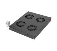 DIGITUS Professional Line DN-19 FAN-4-HO-SW - Tiroir pour ventilateur en rack - avec 4 ventilateurs de refroidissement - noir - 19" - pour P/N: DN-19 22U-6/6-EC, DN-19 47U-6/8, DN-19 SRV-42U-GD...
