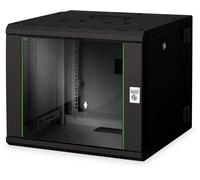DIGITUS Professional Unique DN-19 09-U-3-SW - Rack armoire - montable sur mur - noir, RAL 9005 - 9U - 19