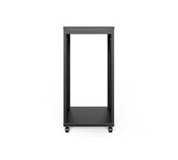 DIGITUS Rack Universel 19 Pouces - 21U - Rack Audio - Non monté - Noir | Profondeur utile de 457,8 mm - Filetage européen ou américain - Capacité de charge de 136 kg - Panneau aveugle 1U