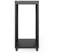 DIGITUS DN-48002 - Rack Audio - 19 Pouces - 21U - Rack d'équipement Universel - pour Accessoires Audio-vidéo - Non monté - Charge maximale 136 kg - avec roulettes - Noir