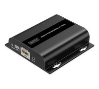 DIGITUS Récepteur prolongateur HDMI PoE IP pour DS-55353 - UHD 4k 60 Hz - HDMI 2.0 - portée jusqu'à 120 m - unité réceptrice - point à multipoint - CAT 6 - noir