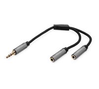 Digitus Répartiteur audio, jack mâle 3,5 mm vers 2 jack femelle 3,5 mm