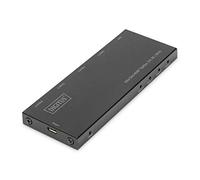 DIGITUS Répartiteur HDMI 1x4 - 1x entrée, 4 Ports de Sortie - UHD 4K 60 Hz | HDMI 2.0, HDCP 2.2 / 1.4 - HDR, 3D, Deep Color, protection ESD