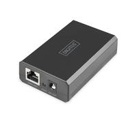 DIGITUS répartiteur PoE++ - Gigabit - IEEE802.3at/BT - 51W Puissance de Sortie - 10/100/1000 Mbit/s - Tension de Sortie sélectionnable 12V/24V - Noir