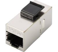 CAT 5e modular coupler, shielded RJ45 to RJ45, for panel connection