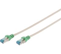 DIGITUS Câble Patch croisé Cat-5e - 2 m - Blindage F-UTP - Fils en cuivre - Gaine PVC - Câble réseau - Gris