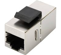 Digitus RJ45 réseau informatique Adaptateur CAT 5, CAT 5e, CAT 6 [1x RJ45 femelle - 1x RJ45 femelle] gris