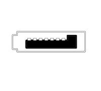 DIGITUS SATA Anschlussk. L-Typ 0,5m SATAII/III gerade Polybeutel