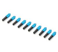 DIGITUS SC/UPC connecteur de Terrain Fibre Optique - 9/125μm monomode - 10 pièces - Noir/Bleu