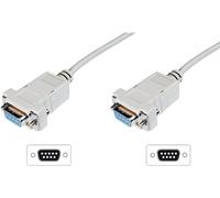 Digitus série Câble de raccordement [1x SUB-D femelle 9 pôles - 1x SUB-D femelle 9 pôles] 1.80 m beige