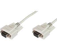 Digitus série Câble de raccordement [1x SUB-D femelle 9 pôles - 1x SUB-D femelle 9 pôles] 2.00 m beige
