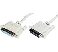Datatransfer extension cable, D-Sub25 M/F, 3.0m, serial/parallel, molded, be